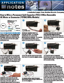 How to Connect a 3-Wire Reversible AC Gearmotor (and optional switch)